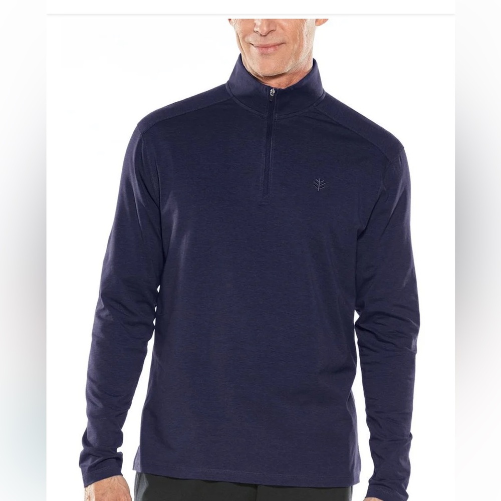 Coolibar Mens Sonora Quarter Zip NWT!